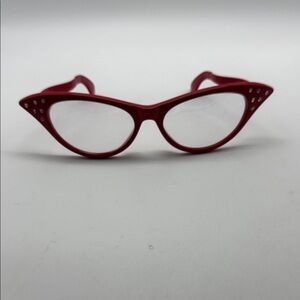 Overside Stylish Red Cat-Eye Glasses.